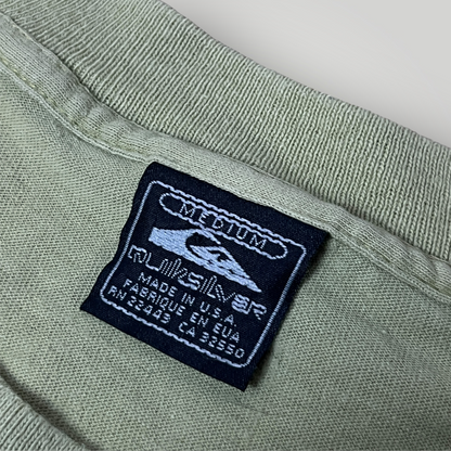 Quiksilver Vintage 90's USA MADE Y2K Heavy Cotton Single Stitch Graphic T-Shirt