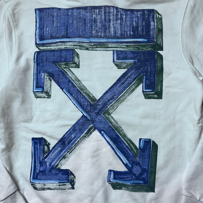 "OFF-WHITE" Marker Heavy Cotton Geaphic Hoodie (Replica)