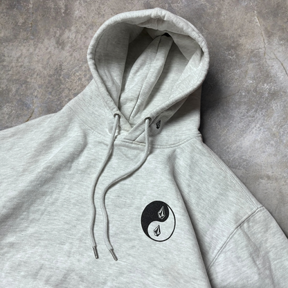 Volcom "Watanie" Heavy Cotton Boxy Y2K Skater Graphic Hoodie