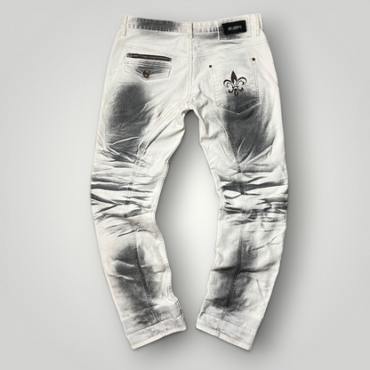 KINGZ Vintage 2010's Y2K Biker Stacked Fit Jeans