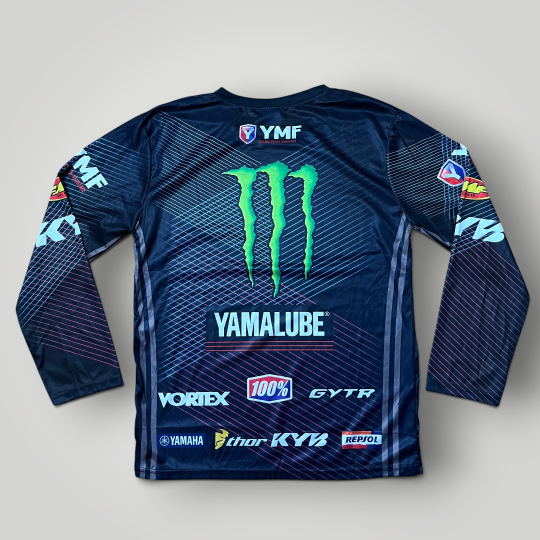 Monster x Alpinestars Vintage 2010's Motocross Y2K Graphic Long Sleeve Shirt