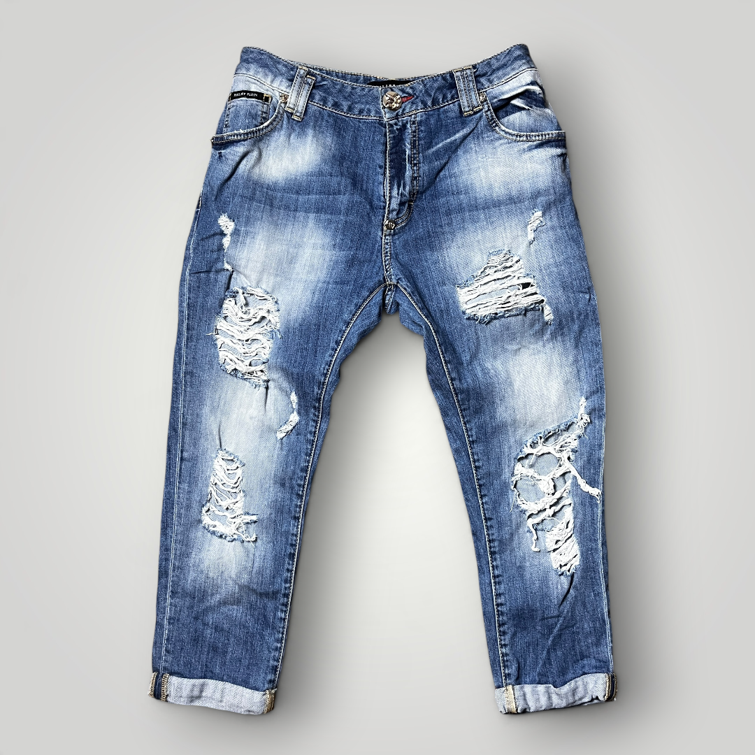 Philipp Plein Y2K 3/4 Jeans