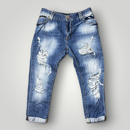 Philipp Plein Y2K 3/4 Jeans