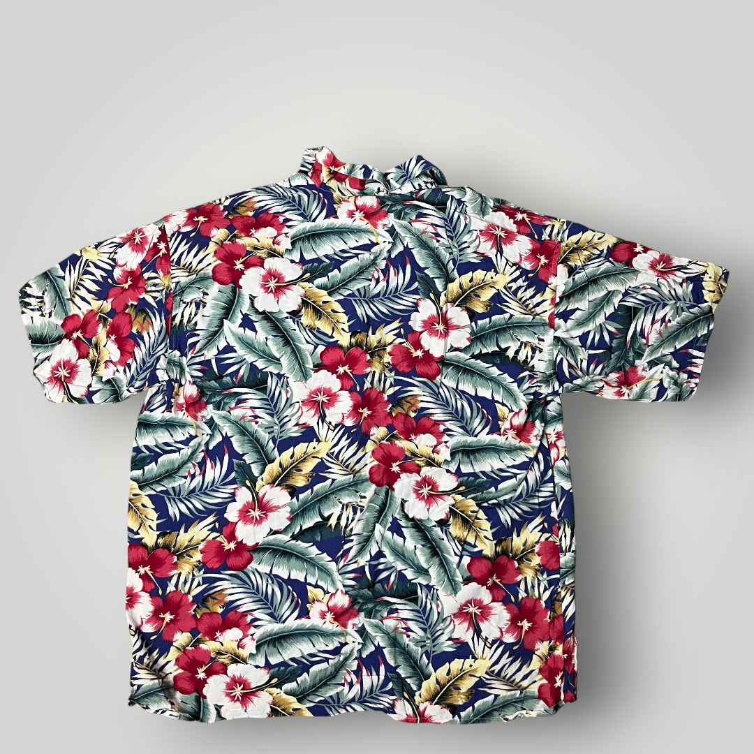 Floral Hawaiian Button Up Shirt