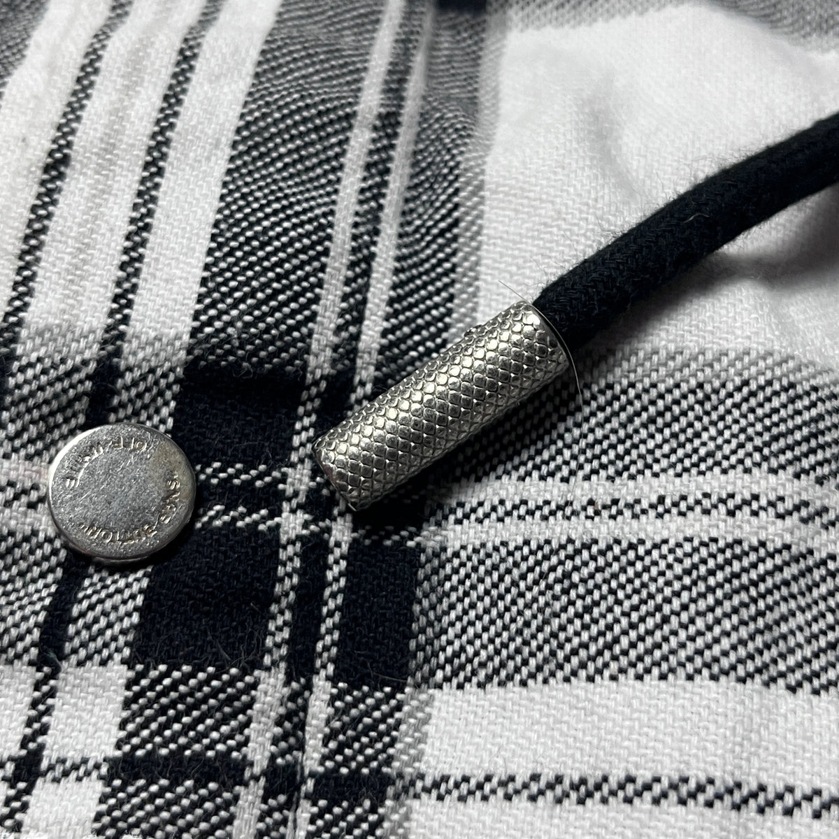 "OFF-WHITE" Hooded Check Flannel Heavy Cotton Shirt Jacket 2018 (Replica)