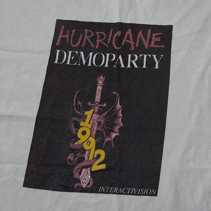 Hurricane Demoparty Vintage 1992 !SINGLE STITCH! Graphic T-Shirt
