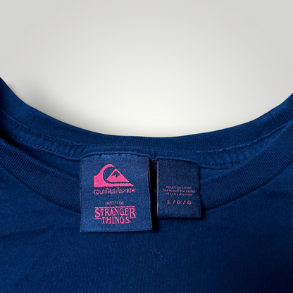 Quiksilver x Stranger Things "Hellfire Surf Club" Y2K Graphic Long Sleeve Shirt