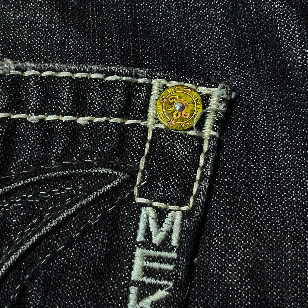 MEK Denim Vintage 2000's Y2K  Distressed Bootcut Jeans
