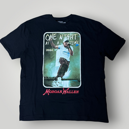 Morgan Wallen "One Night At A Time" 2024 World Tour Double Sided T-Shirt