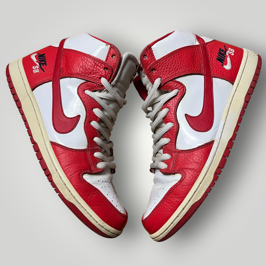Nike Dunk SB Pro High "Future Court Red" Patent Leather Retro 2017