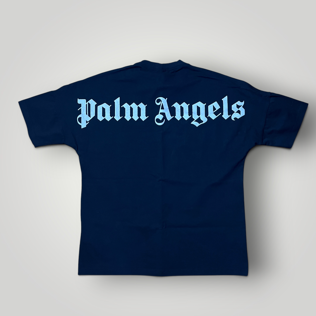 Palm Angels Classic Logo Over Tee Heavy Cotton T-Shirt (Replica)