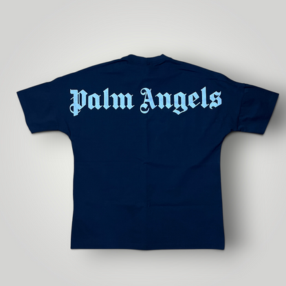 Palm Angels Classic Logo Over Tee Heavy Cotton T-Shirt (Replica)