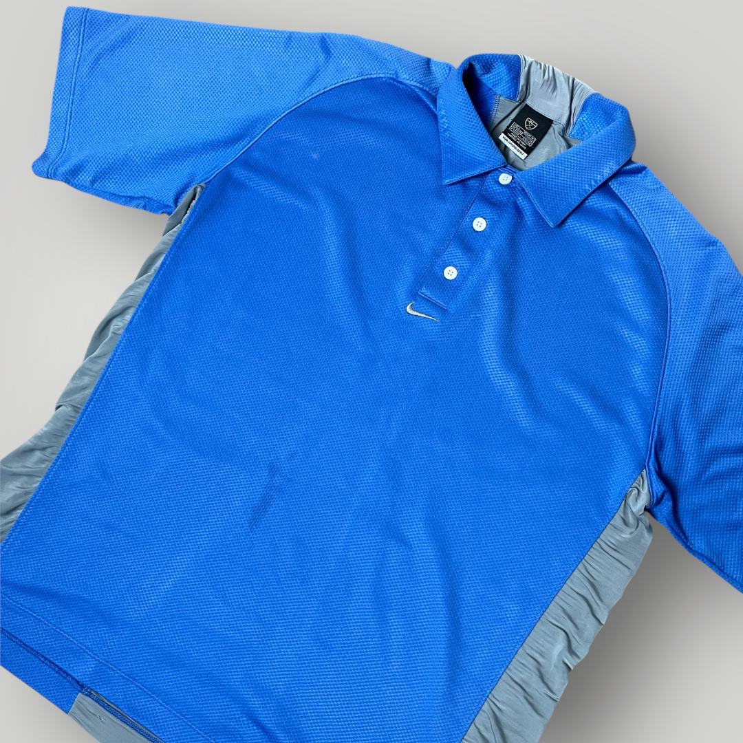 Nike Vintage 00's Center Logo Sport Polo T-Shirt