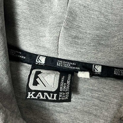 Karl Kani Heavy Cotton Oversized Y2K Hip-Hop Embroidered Zip-Up Hoodie