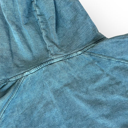 Sun Faded Heavy Cotton Oversized Forest Green Hoodie