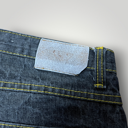 Old Skool Y2K Embroidered Hip-Hop Graphic Baggy Jorts