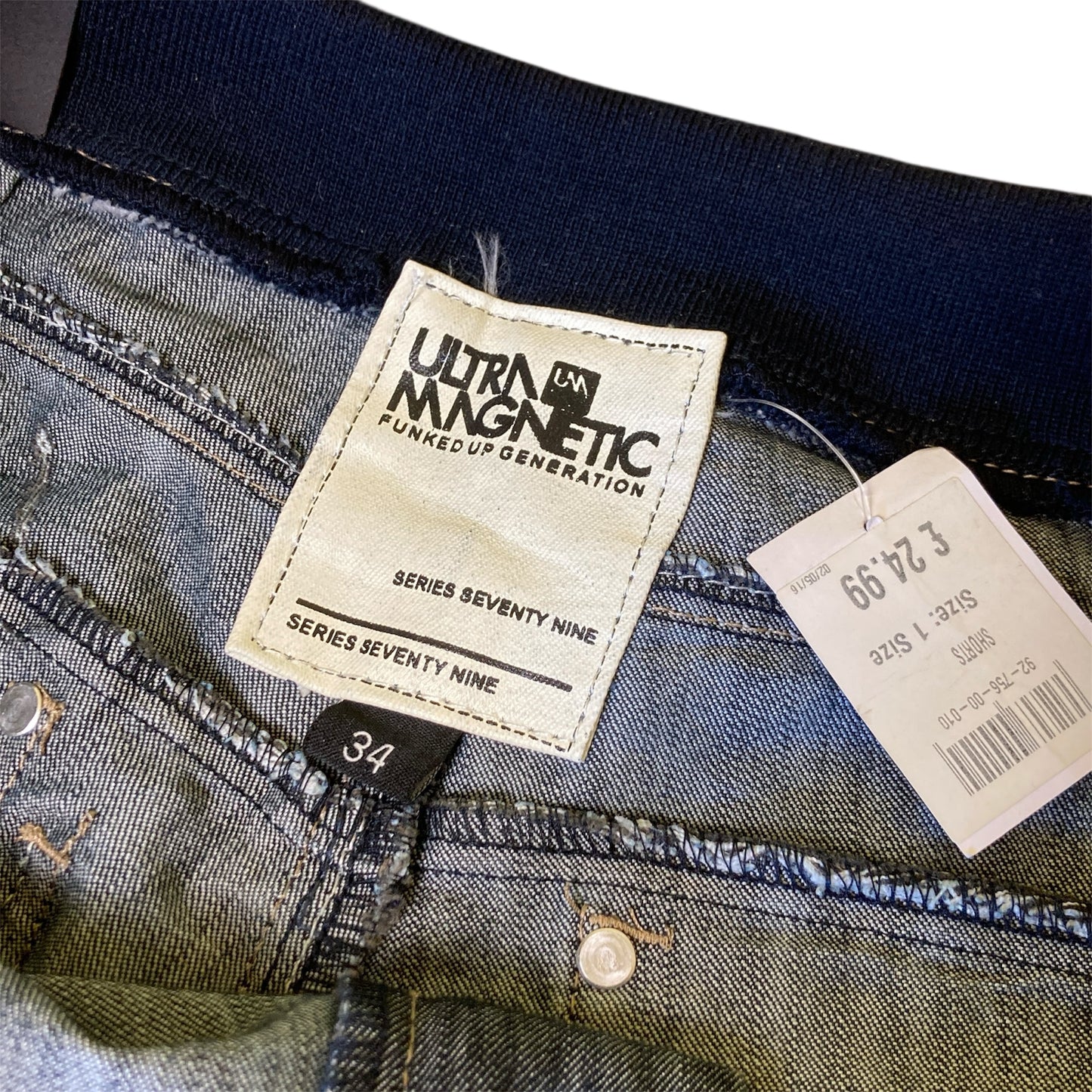 Ultra Magnetic Denim Jorts Embroided Logo
