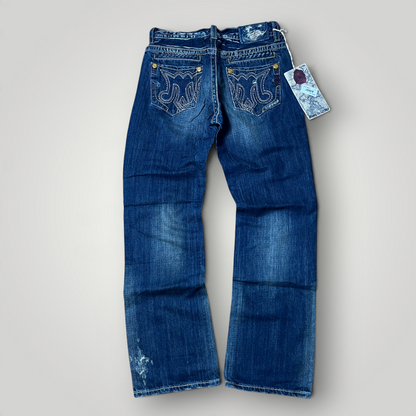 MEK Denim Vintage 2000's Y2K  Distressed Bootcut Jeans