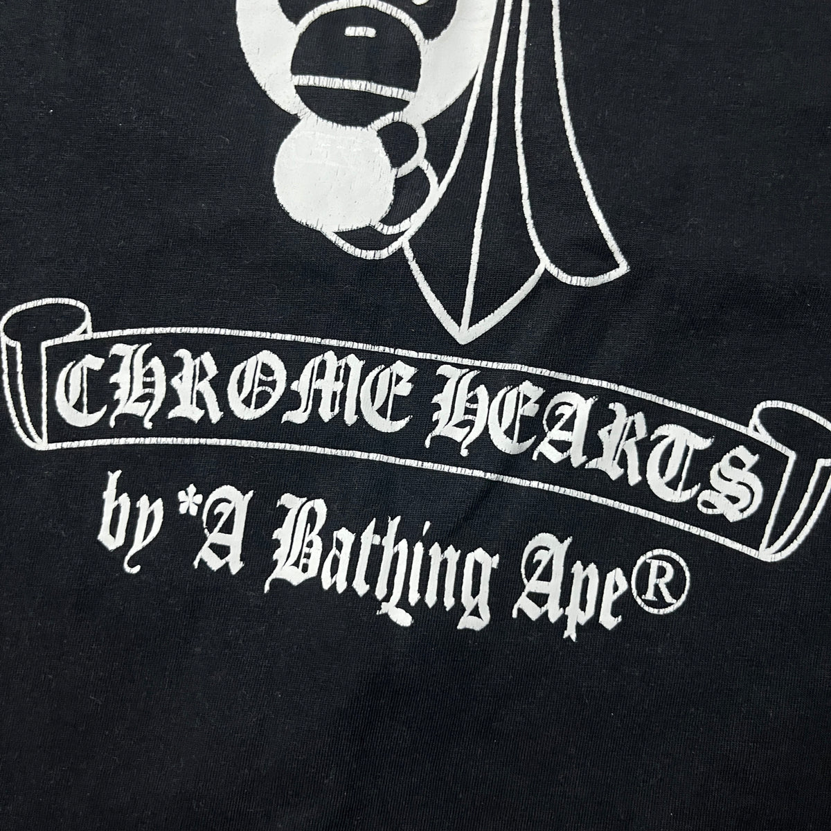 BAPE A Bathing Ape x Chrome Hearts Heavy Cotton Graphic T-Shirt (Replica)