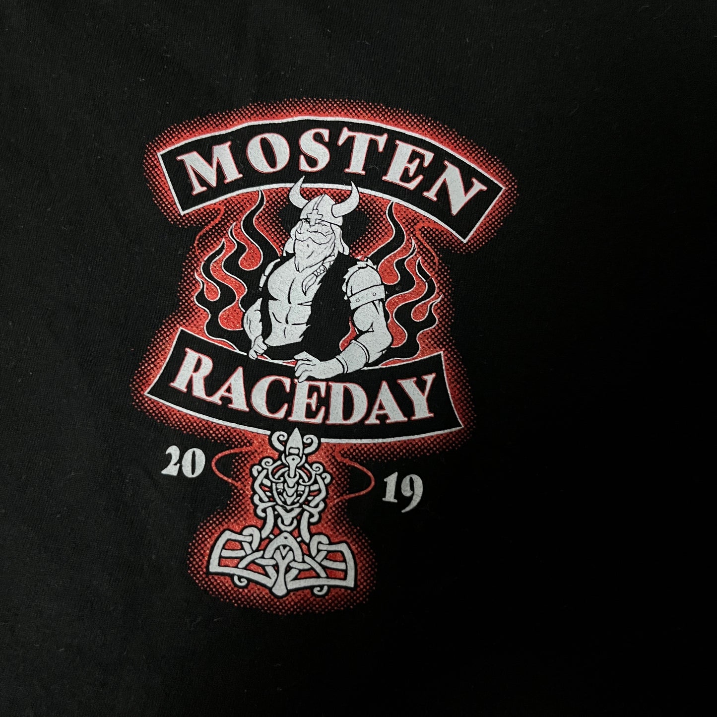 Monsten Raceday Y2K Biker Graphic T-Shirt
