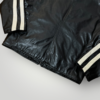 Enjoy Y2K Vintage Racing Leather Jacket