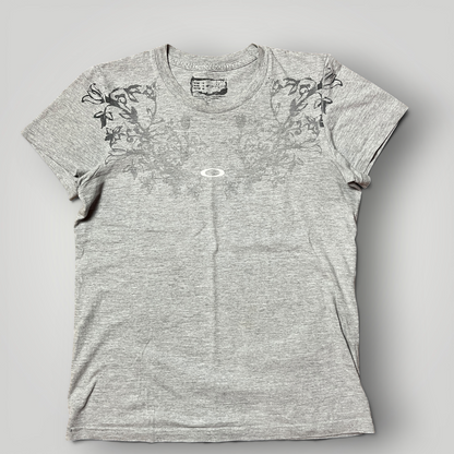 Oakley Vintage 2000's Y2K Floral Vine Graphic T-Shirt !USA MADE! (Дамско)