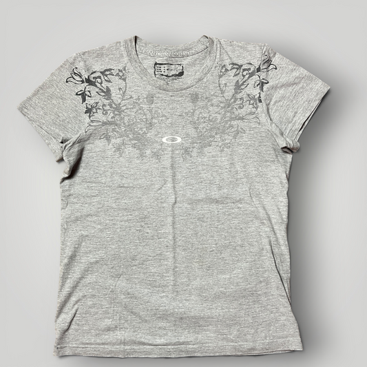 Oakley Vintage 2000's Y2K Floral Vine Graphic T-Shirt !USA MADE! (Дамско)