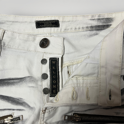 KINGZ Vintage 2010's Y2K Biker Stacked Fit Jeans