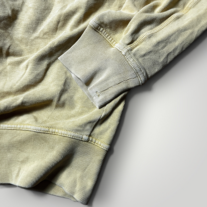 Stone Island Autumn/Winter 2018 Malfile Cotton Fleece Garment-Dyed Hooded Zip-Up Hoodie