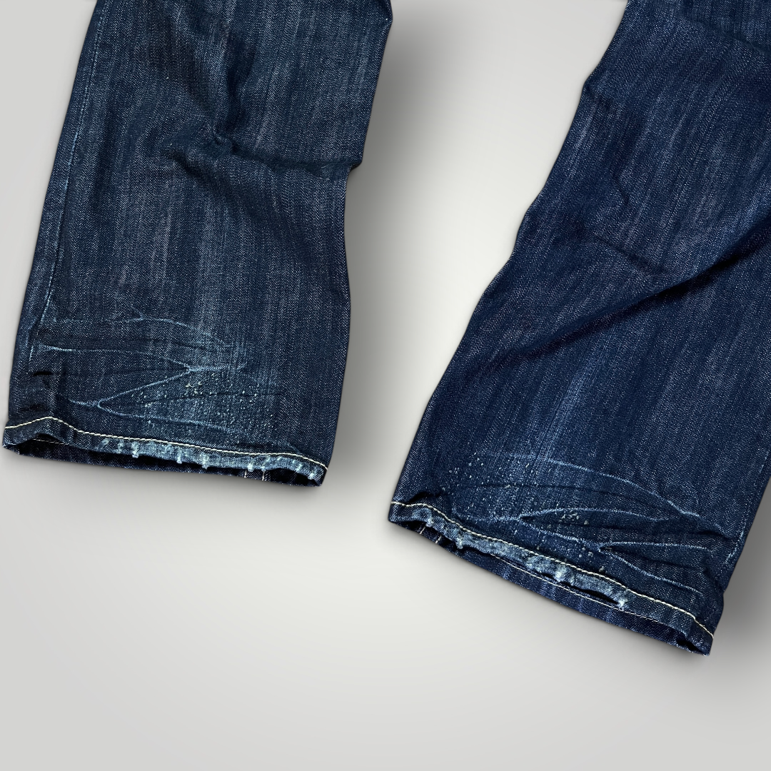 MEK Denim Vintage 2000's Y2K  Distressed Bootcut Jeans