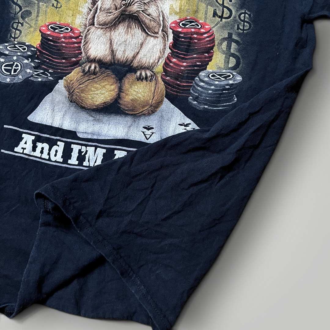 Vintage Erazor Bits "I've Got Da Nuts" 2000's Y2K Funny Gambling Tubular Knit T-Shirt