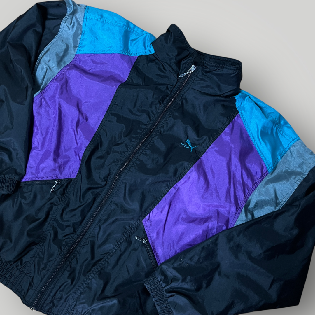Puma Vintage 90's Y2K Techno Rave Hip-Hop Multiblock Windbreaker Jacket