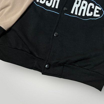 Stradivarius STR Vintage Style Nascar Rushrace Oversized Boxy 3/4 Sleeve Y2K Racing Jacket