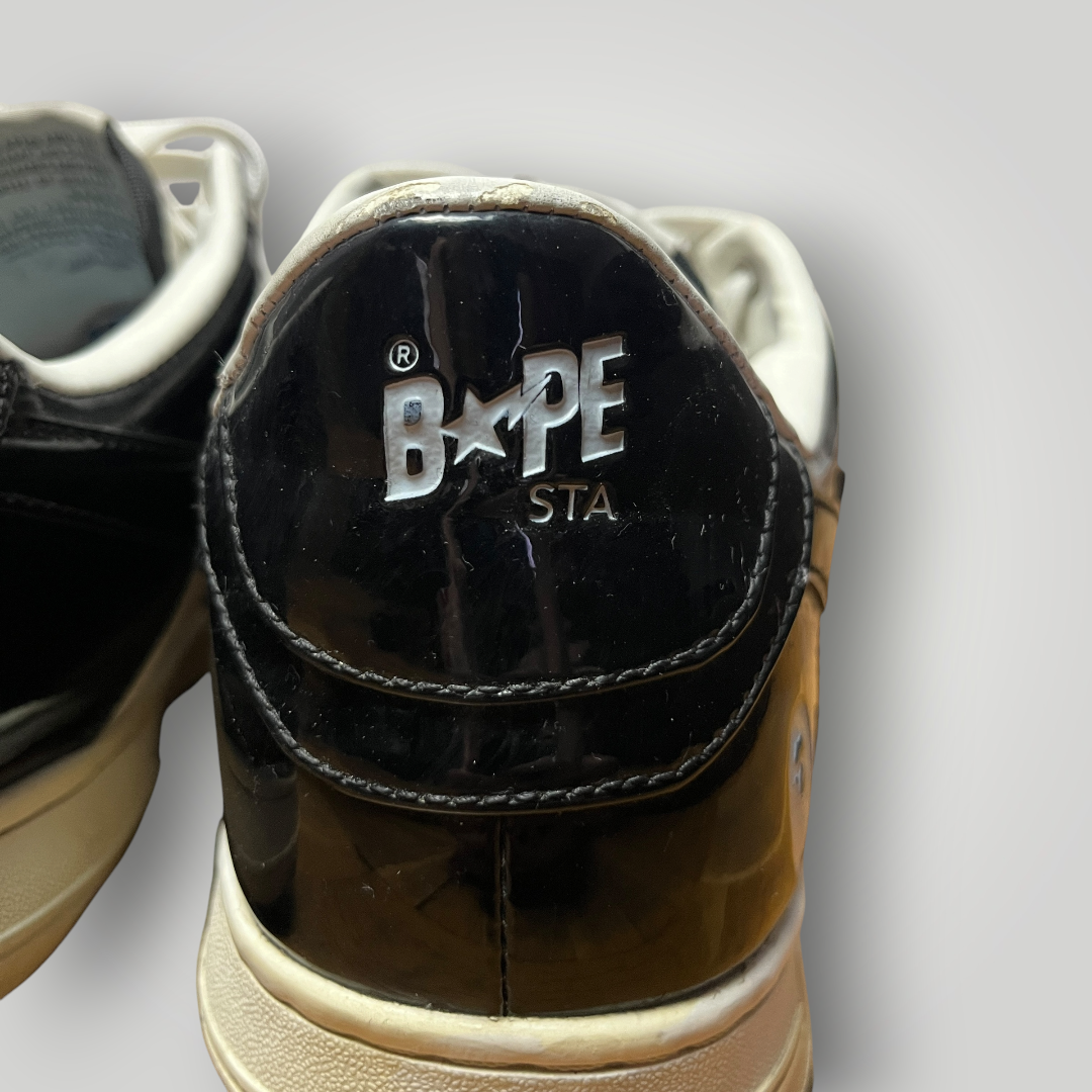 A Bathing Ape BAPE STA Low Black/White (Replica)