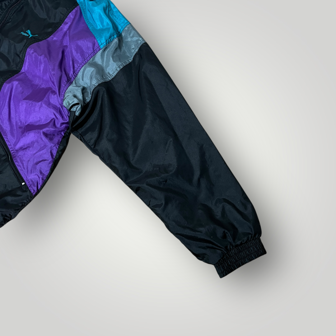 Puma Vintage 90's Y2K Techno Rave Hip-Hop Multiblock Windbreaker Jacket