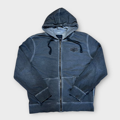 Crafted Goods Y2K Faded Zip Up Hoodie
