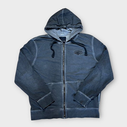 Crafted Goods Y2K Faded Zip Up Hoodie