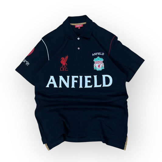 Liverpool LFC Anfield Vintage 00’s Football Jersey Polo T-Shirt