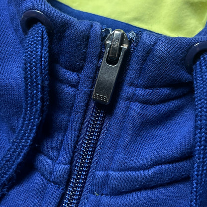 Adidas Heavy Cotton Spellout Zip-Up Hoodie
