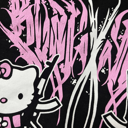 Hello Kitty Y2K Goth Graphic Top (Дамско)