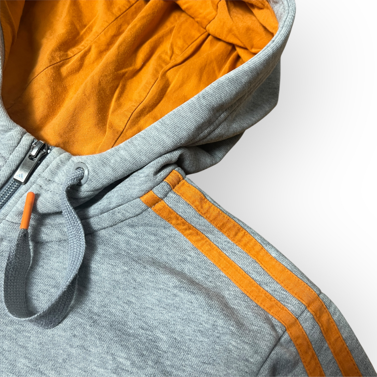 Adidad Striped Zip-Up Hoodie