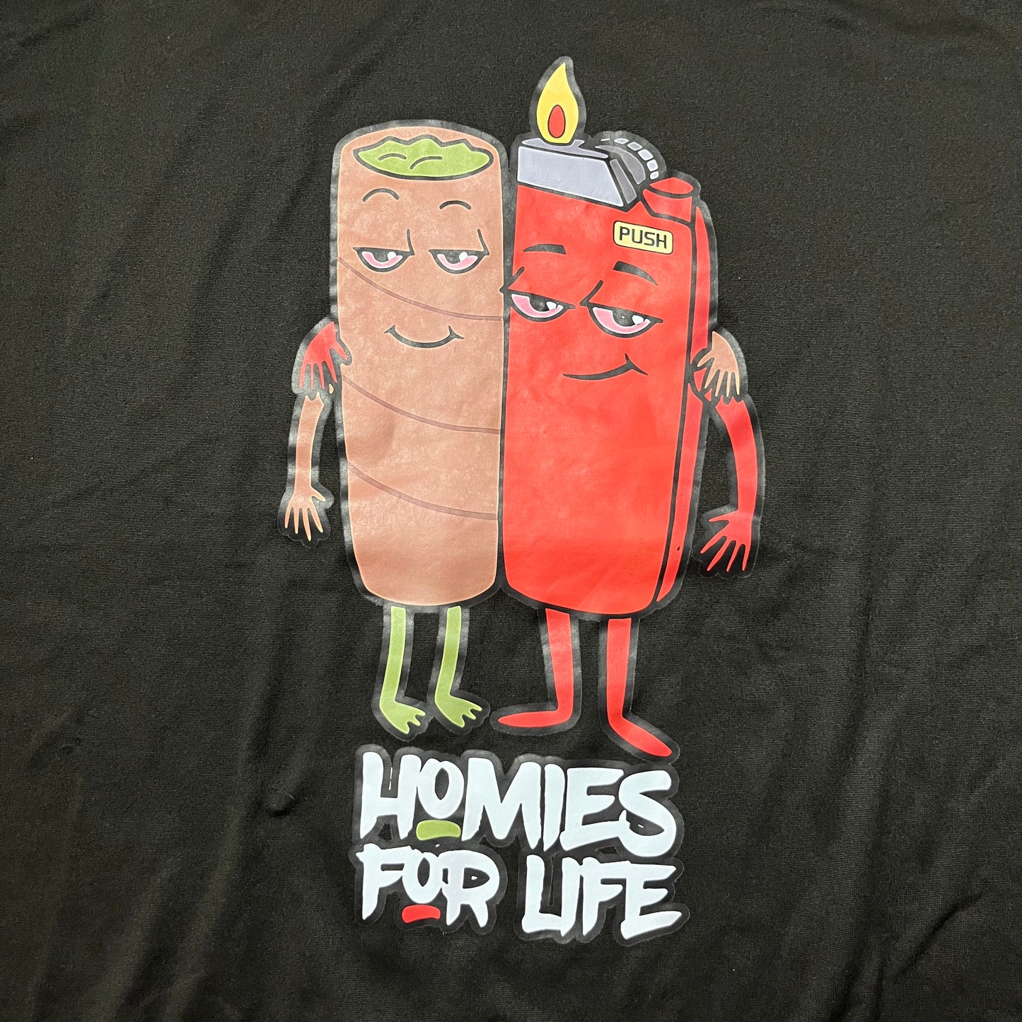 Homies For Life Funny Stoner Graphic T-Shirt