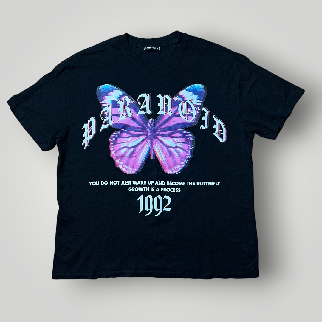 "PARANOID" Y2K Heavy Cotton Graphic T-Shirt