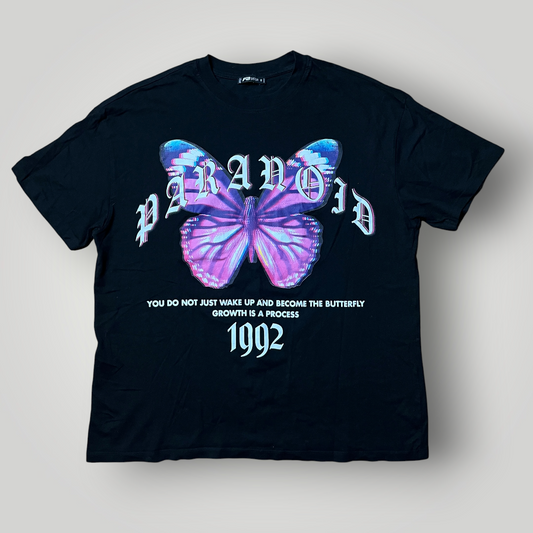 "PARANOID" Y2K Heavy Cotton Graphic T-Shirt