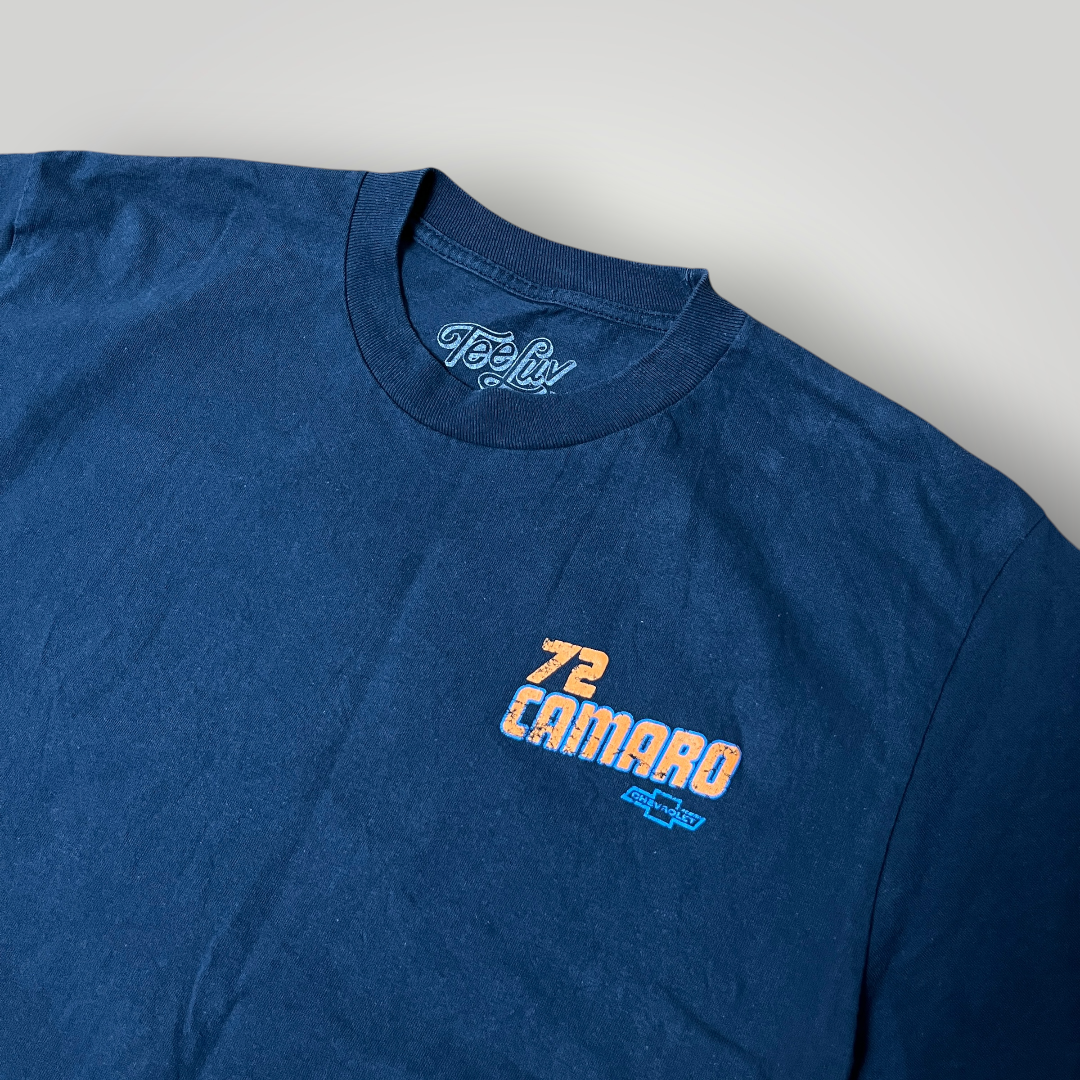 Tee Luv Chevrolet Camaro 72 Vintage Style Racing Graphic T-Shirt