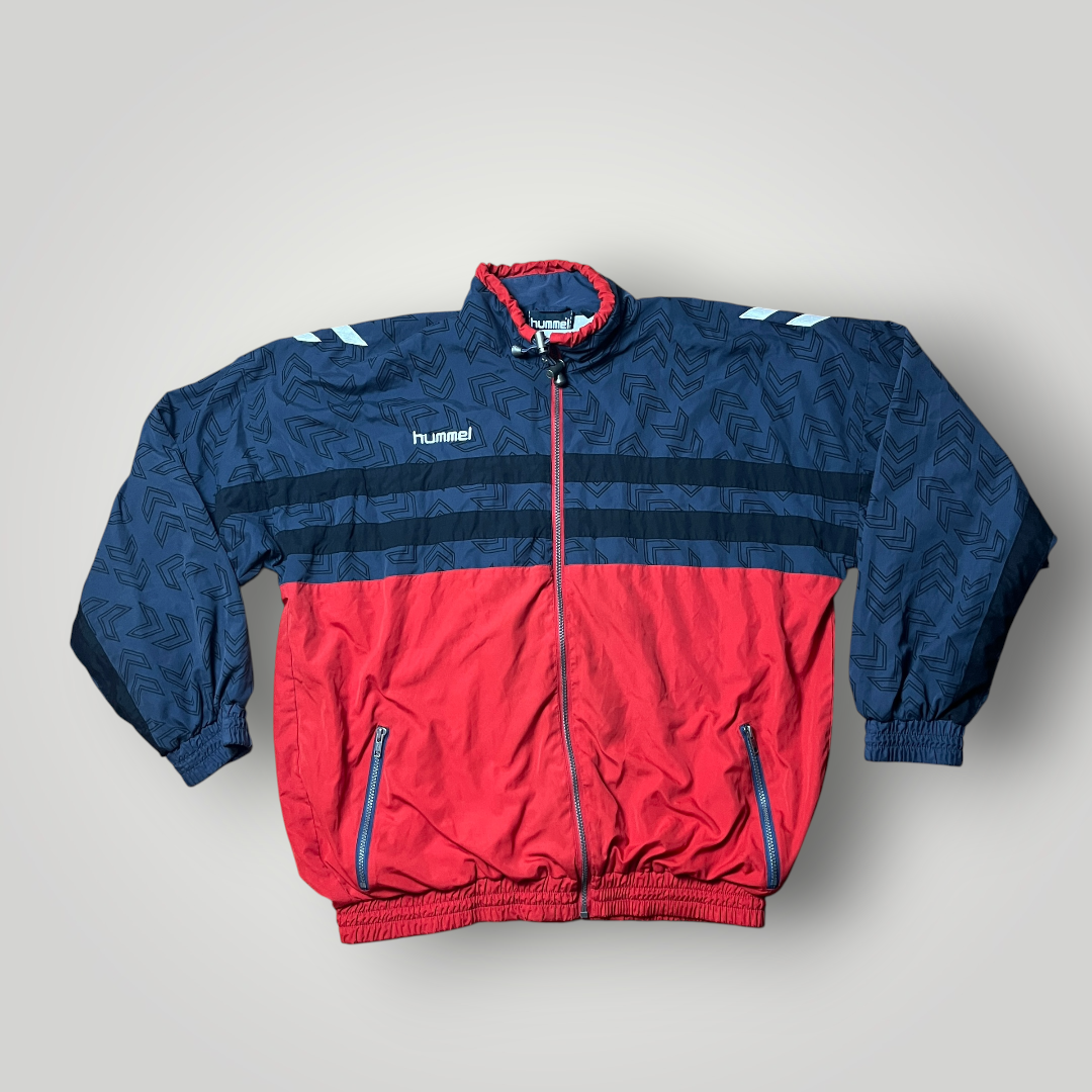 Hummel Vintage Y2K Hip-Hop Oversized Baggy Boxy Windbreaker Jacket