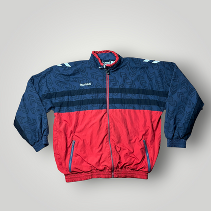 Hummel Vintage Y2K Hip-Hop Oversized Baggy Boxy Windbreaker Jacket