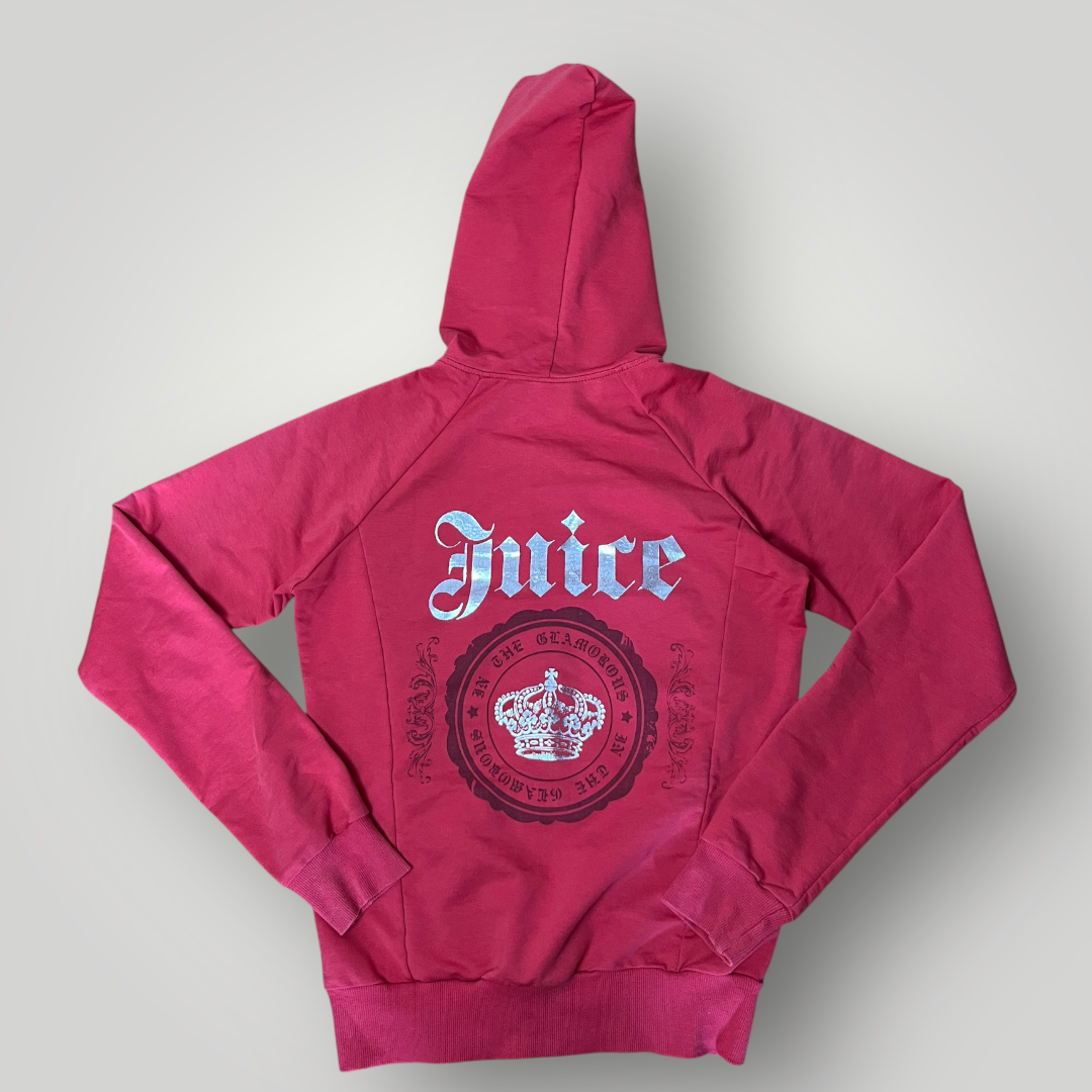 Juice Y2K Zip-Up Graphic Hoodie (Дамско)