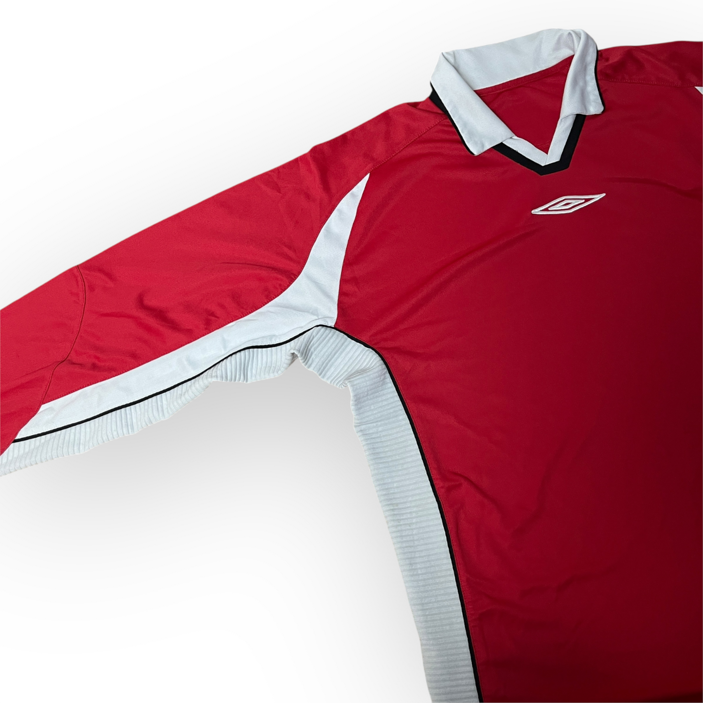 Umbro Vintage 00's Y2K Center Logo Sport Long Sleeve Polo Shirt