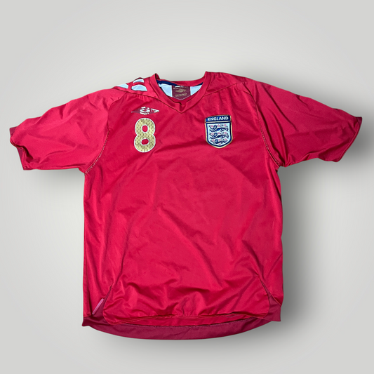 Umbro England 2005/2007 #8 Lampard Football Jersey T-Shirt